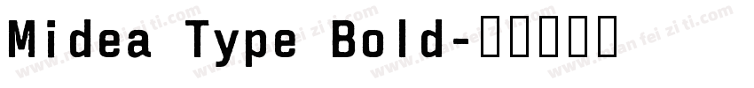 Midea Type Bold字体转换
